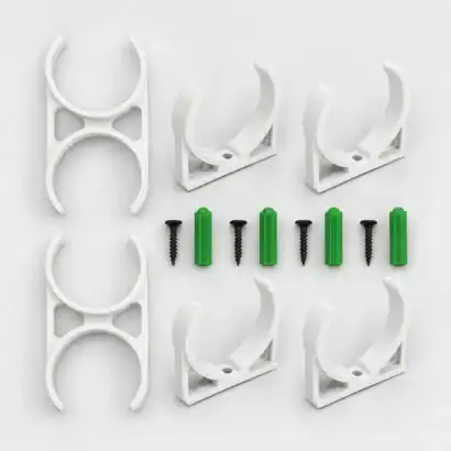 Support pour cartouche 10X2 pouces, id&eacute;al pour r&eacute;frig&eacute;rateur et osmoseur, lot de 6 pi&egrave;ces, fixation s&eacute;curis&eacute;e, accessoires de plomberie.