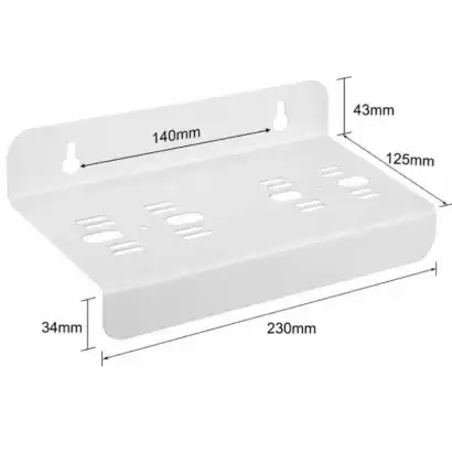 Support double en acier pour filtre &agrave; eau, compatible osmoseur 10 P, fixation robuste pour syst&egrave;me de filtration d'eau.