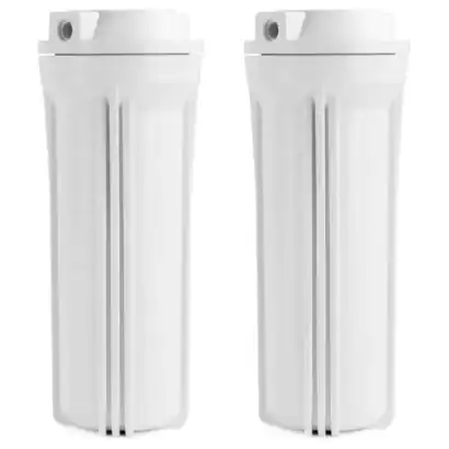 Filtre &agrave; eau blanc 10 pouces pour osmoseur, purification efficace, compatible avec syst&egrave;mes de filtration d'eau domestiques.