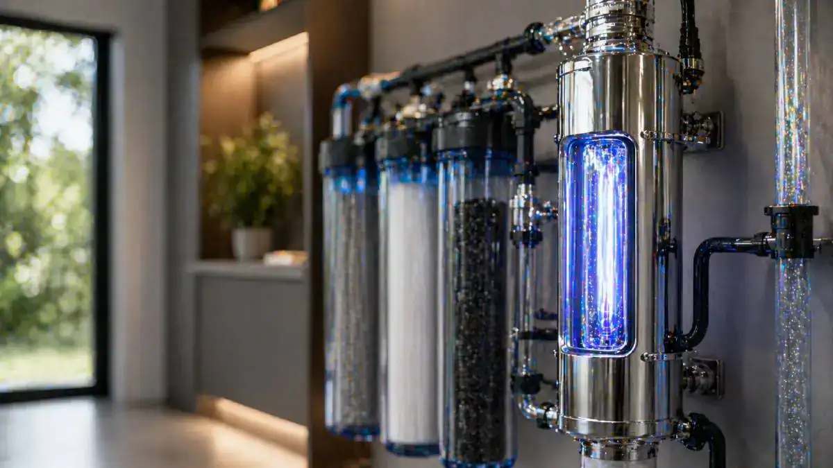 St&eacute;rilisateur UV pour d&eacute;sinfecter l&rsquo;eau de pluie