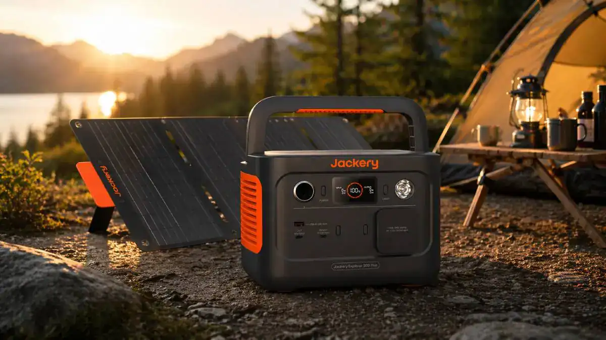Jackery 300 Plus avec panneau SolarSaga 40W Mini
