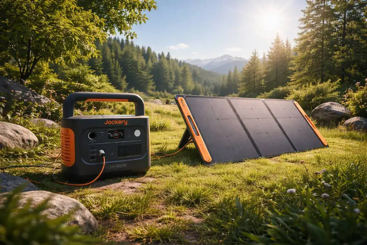 Jackery Explorer 1000 v2 en environnement ext&eacute;rieur