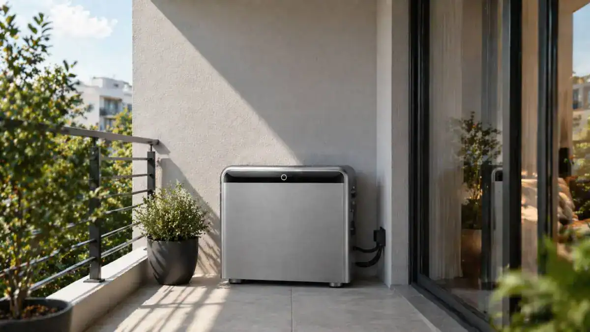 Jackery SolarVault 3 Pro install&eacute; sur balcon ou garage