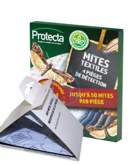 Piège à mites textiles Protecta, détection efficace jusqu'à 50 mites par piège.