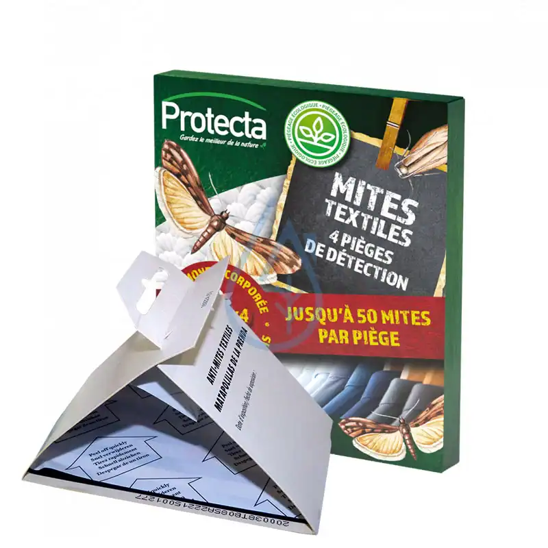 Diproclean pièges à mites textiles - Boutique Diproclean Piège à mites textiles Protecta, détection efficace jusqu'à 50 mites par piège.