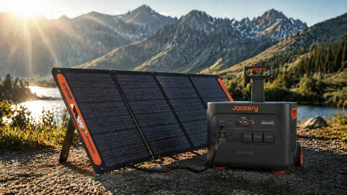 Recharge solaire avec panneau SolarSaga 200W