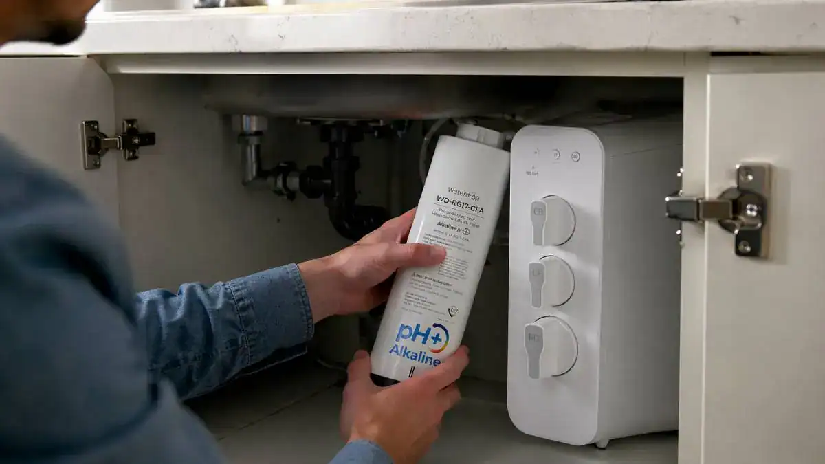 Entretien r&eacute;gulier des filtres Waterdrop