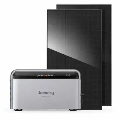 Panneaux solaires Jackery SolarVault 3 Pro pour &eacute;nergie solaire portable, compatible avec la sortie r&eacute;seau 1200 W, id&eacute;al pour l'autonomie &eacute;nerg&eacute;tique en camping ou en situation d'urgence.