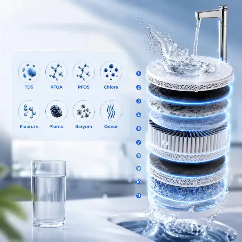 Filtration 11 étapes du Waterdrop X12