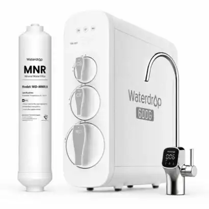 Filtre &agrave; eau Waterdrop 600G avec robinet et syst&egrave;me de filtration avanc&eacute; pour une eau pure et saine. Id&eacute;al pour les professionnels et les particuliers soucieux de leur qualit&eacute; d'eau.