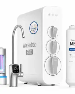 Filtre à eau Waterdrop 800G avec système de purification avancé.