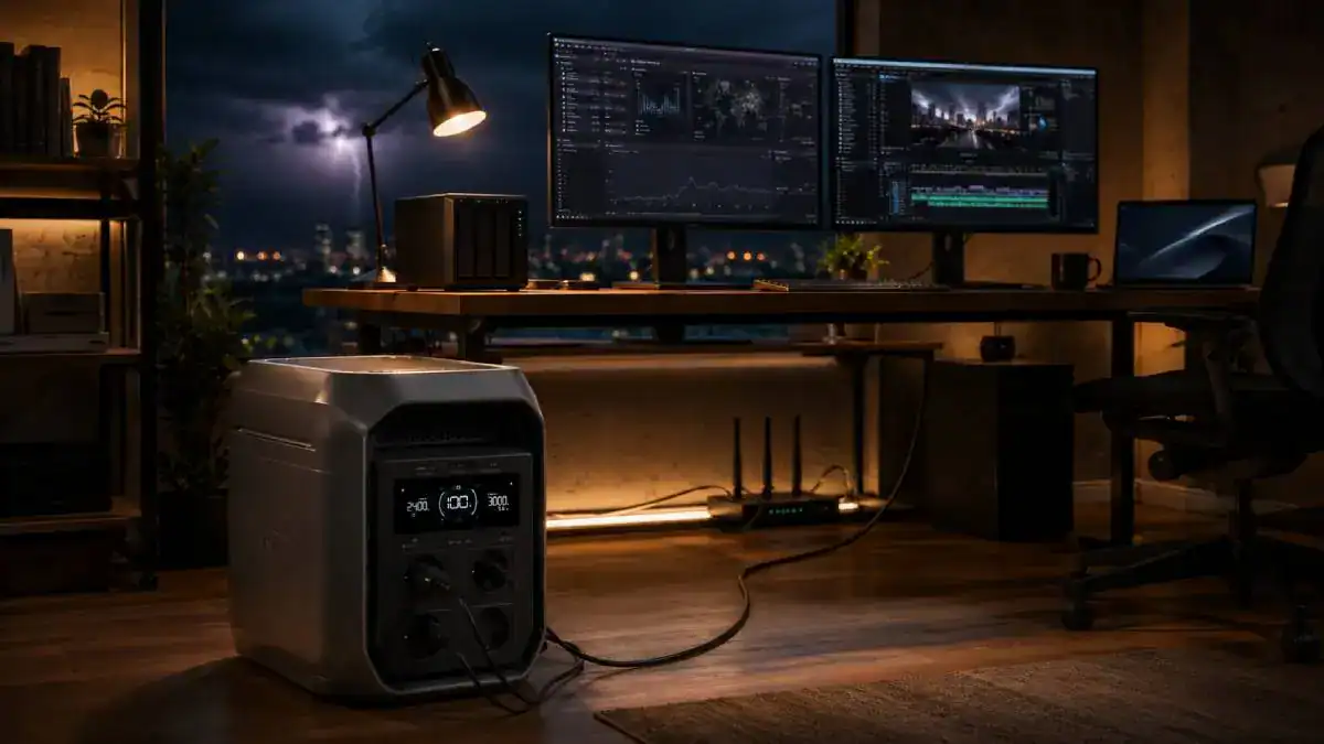 EcoFlow DELTA 3 Max utilis&eacute;e comme alimentation de secours maison