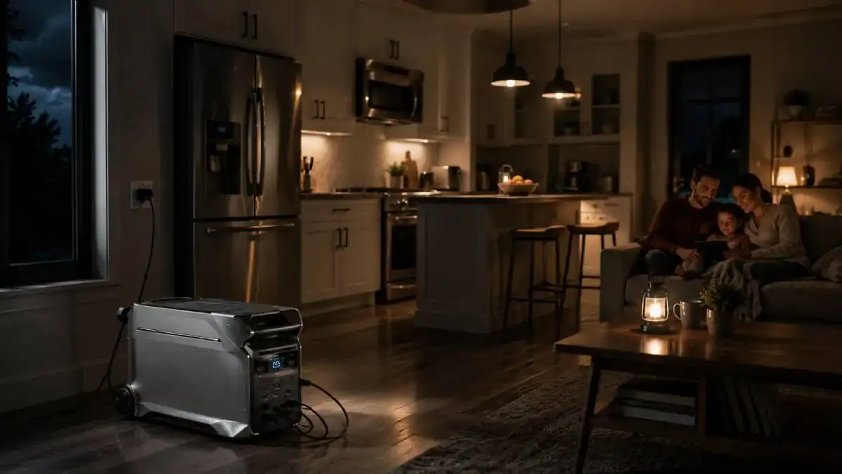 EcoFlow DELTA Pro 3 utilis&eacute;e comme alimentation de secours maison