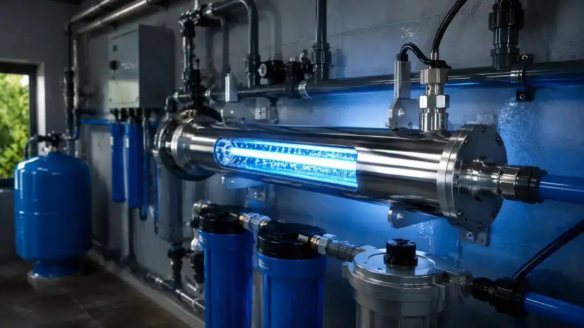 Traitement UV pour eau de forage