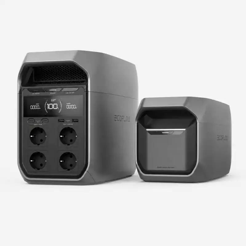 EcoFlow DELTA 3 Plus avec batterie suppl&eacute;mentaire 1 kWh pour autonomie 2 kWh