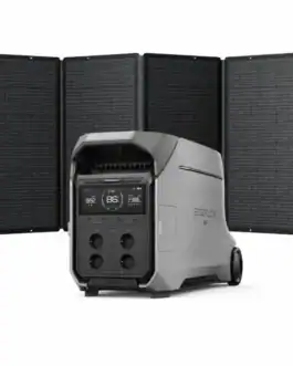 Panneau solaire portable EcoFlow DELTA Pro 3 pour alimentation &eacute;lectrique autonome et &eacute;cologique. Id&eacute;al pour les activit&eacute;s en ext&eacute;rieur ou en cas de coupure de courant.