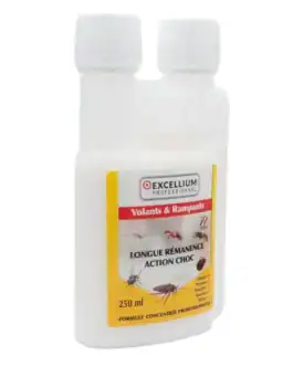 Flacon de Diproclean, pesticide professionnel pour éliminer insectes volants et rampants, 250 ml, solution efficace contre moustiques, fourmis, cafards, et autres nuisibles.