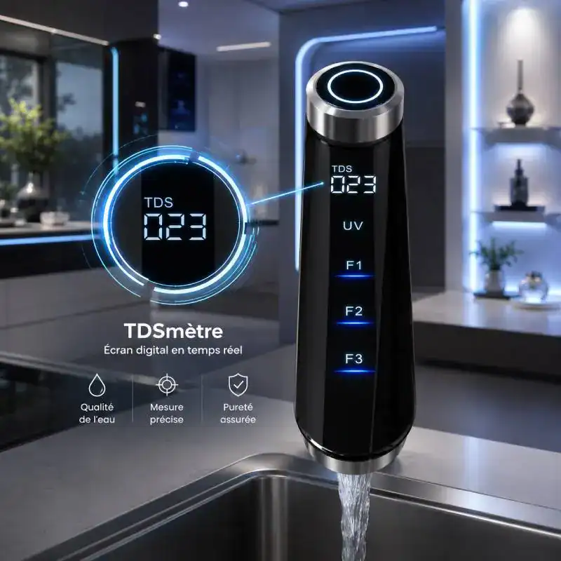 Robinet intelligent Waterdrop X12 avec affichage TDS