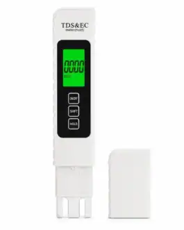 Compteur TDS et EC pour tester la qualité de l'eau potable, idéal pour les professionnels et particuliers soucieux de la pureté de leur eau. Facile à utiliser, précis et portable pour un contrôle rapi.