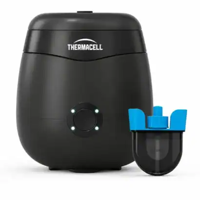 Diproclean Thermacell E55 r&eacute;pulsif anti-moustiques rechargeable pour 29 m&sup2; avec recharge 40H, id&eacute;al pour la lutte contre les moustiques.