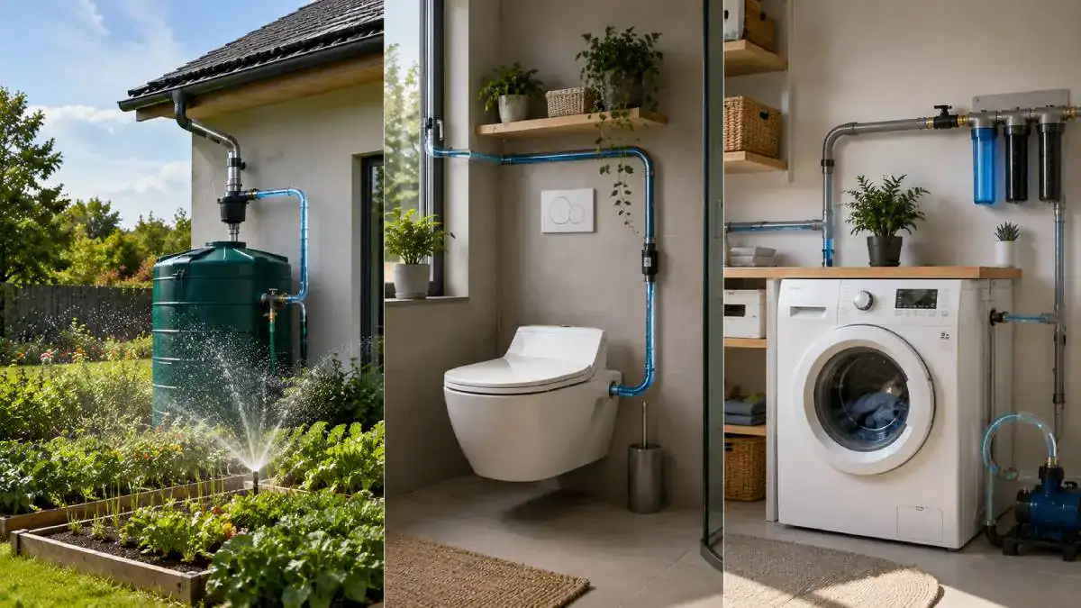 Filtres &agrave; s&eacute;diments et charbon actif pour traiter l&rsquo;eau de pluie avant usage domestique