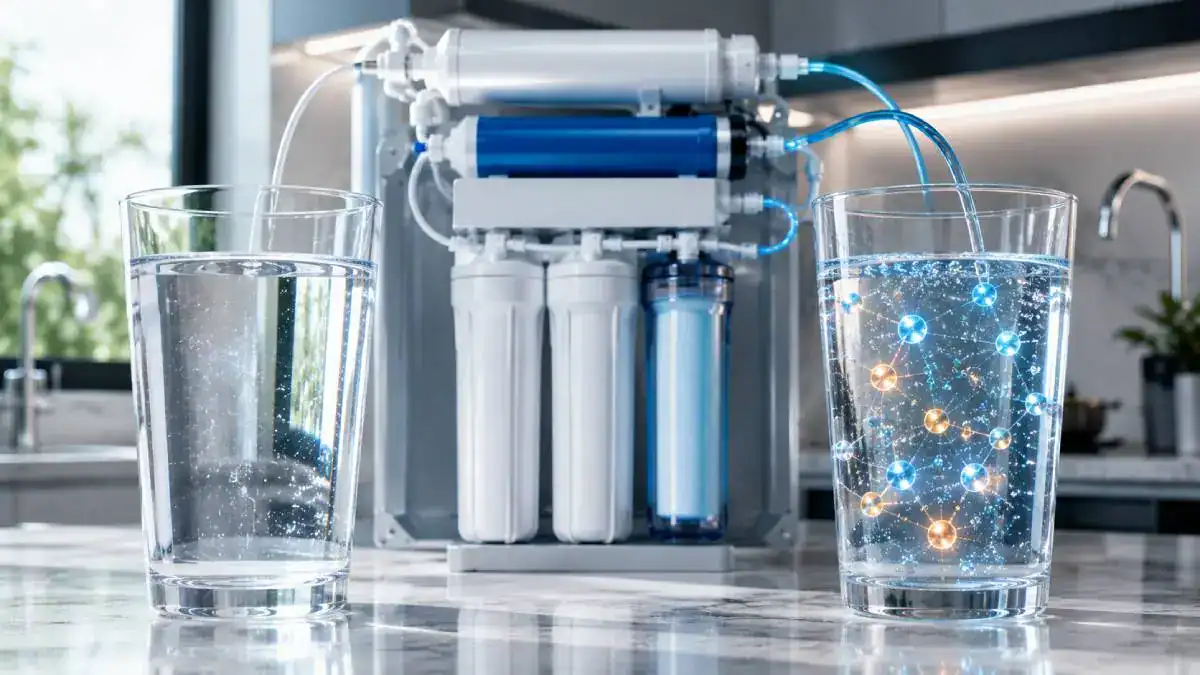 Eau osmosée reminéralisée pour améliorer le goût