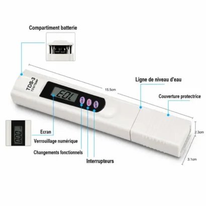 Fonctions du TDS pour l'affichage LCD.