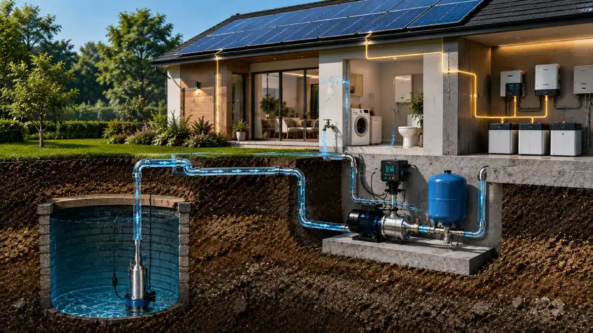 Sch&eacute;mas d'installation pour automatiser une pompe &agrave; eau
