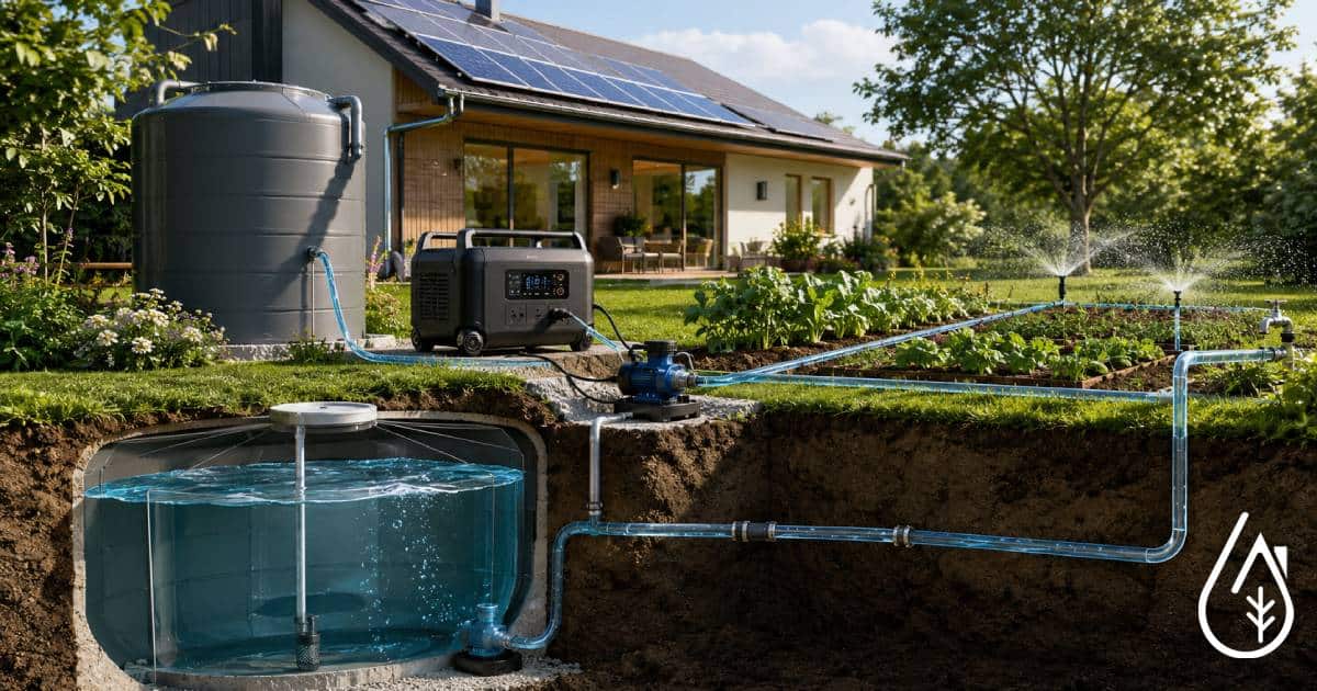 Pompe &agrave; eau aliment&eacute;e par panneaux solaires et station &eacute;lectrique portable