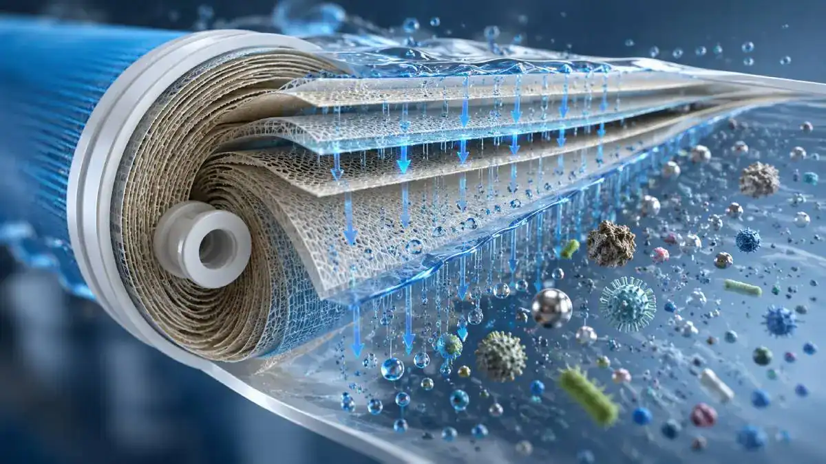 Membrane d&rsquo;osmose inverse pour osmoseur domestique