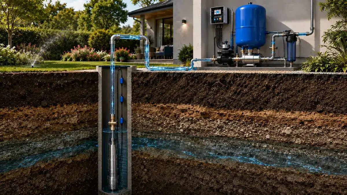 Arrosage automatique avec pompe surpresseur programmateur et &eacute;lectrovannes