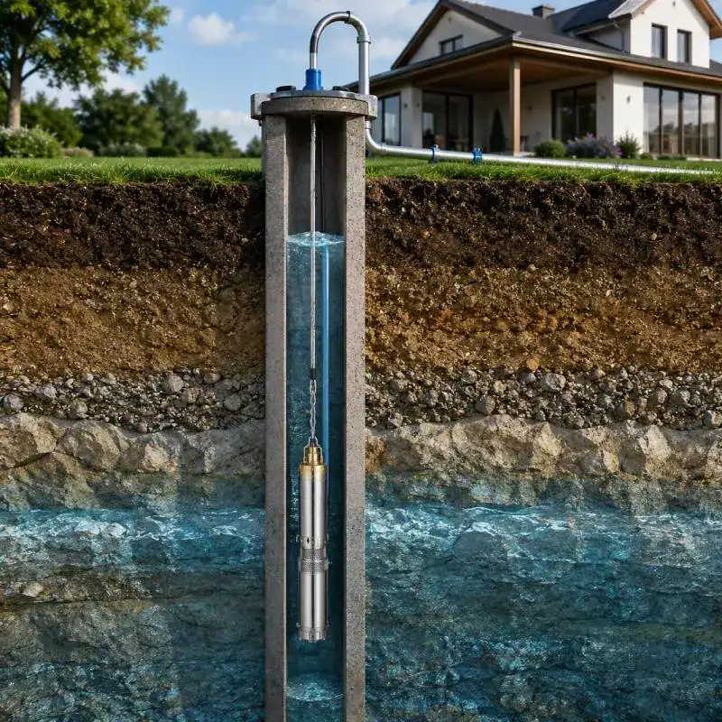 Pompe immerg&eacute;e VEVOR 1100W pour puits profond et forage