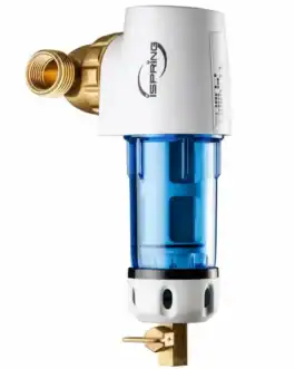 Filtre pré-filtre iSpring auto-nettoyant réutilisable, 50 microns, 360°, pour purification d'eau.