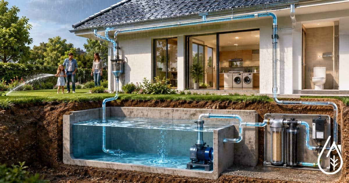 Pompe à eau pour système d'irrigation et nettoyage extérieur - Boutique Diproclean Comment récupérer l’eau de pluie chez soi sans faire d’erreur ?