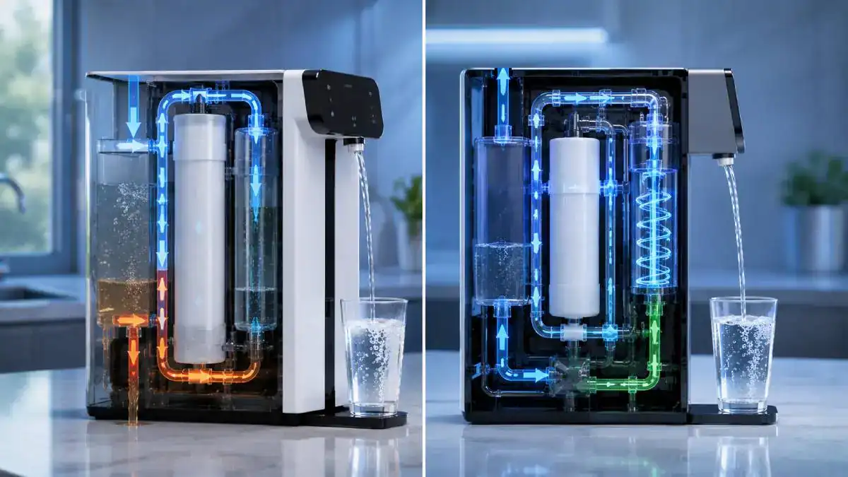 Comparaison du rendement hydrique des osmoseurs Waterdrop K19 et Langwater TheWell 2