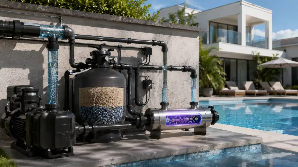 UV piscine pour réduire les traitements chimiques