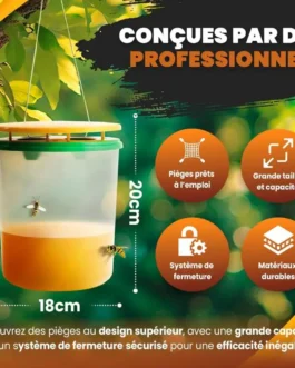 Instructions pour utiliser les pièges à guêpes.