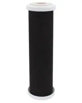 Filtre à charbon bloc HYDROPURE de 9 3/4 pouces, 0,5 micron, pour filtration d'eau.
