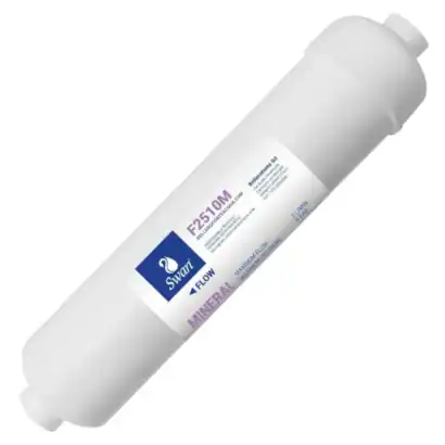 Cartouche en ligne remin&eacute;ralisante 10 pouces avec filetage 1/4 pour filtration d'eau.