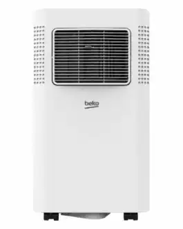 Climatiseur mobile Beko BP209H avec d&eacute;shumidificateur, design compact et efficace pour rafra&icirc;chir et d&eacute;shumidifier l'air int&eacute;rieur.