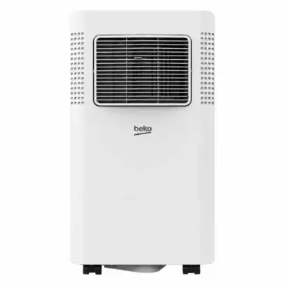 Climatiseur mobile Beko BP209H avec d&eacute;shumidificateur, design compact et efficace pour rafra&icirc;chir et d&eacute;shumidifier l'air int&eacute;rieur.