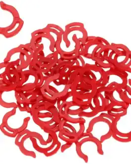 Lot de clips de verrouillage en plastique rouge pour raccords de systèmes de filtration d'eau sous évier, 1/4 pouce, pour osmose inverse.