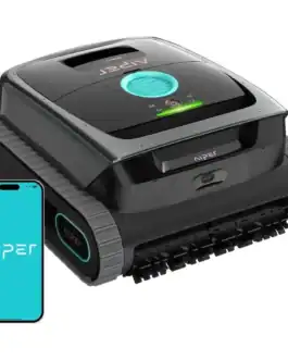 Robot de nettoyage pour piscine AIPER Scuba S1 avec navigation intelligente, adapté pour le nettoyage des sols, parois et ligne d'eau.