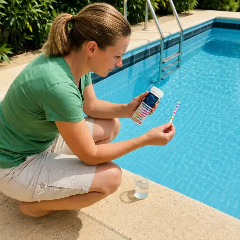 Utilisation des bandelettes RUNBO 7 en 1 dans une piscine