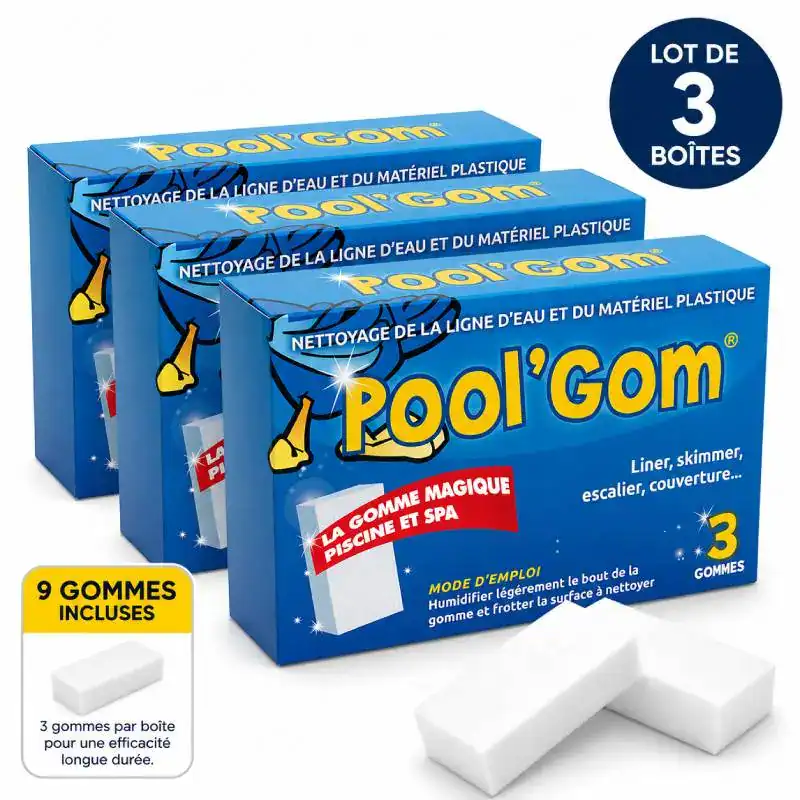 Gomme Pool Gom pour nettoyer la ligne d&rsquo;eau de piscine