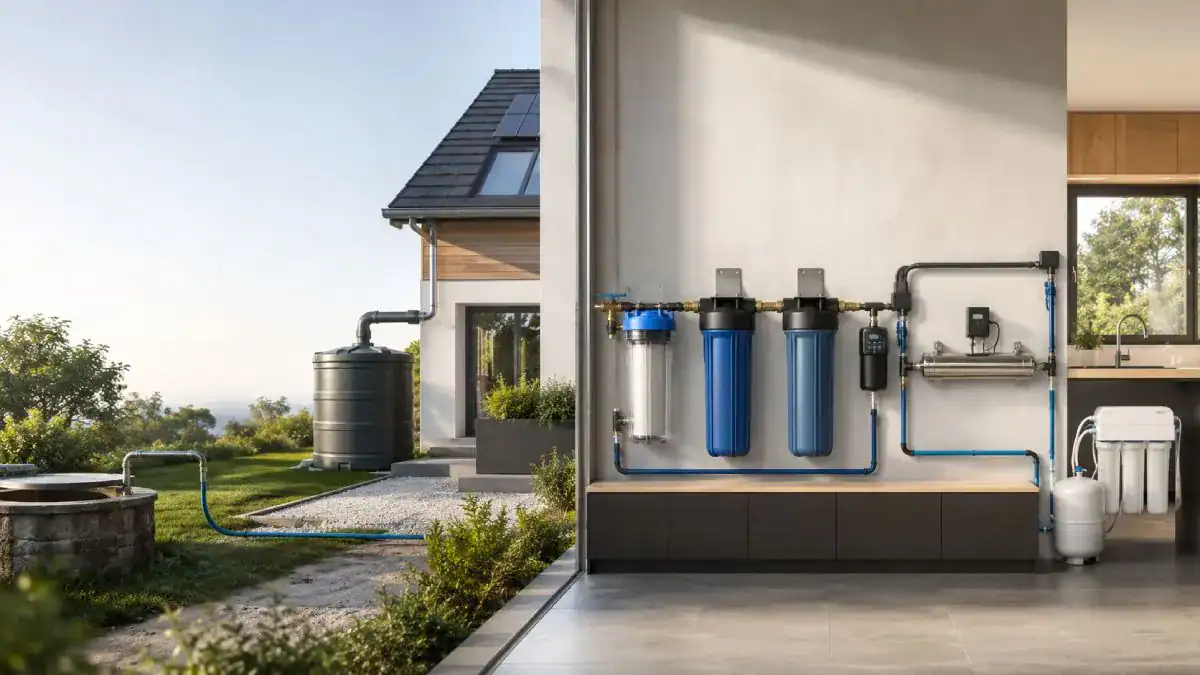 Solutions de filtration pour eau de forage, eau de pluie et eau du robinet