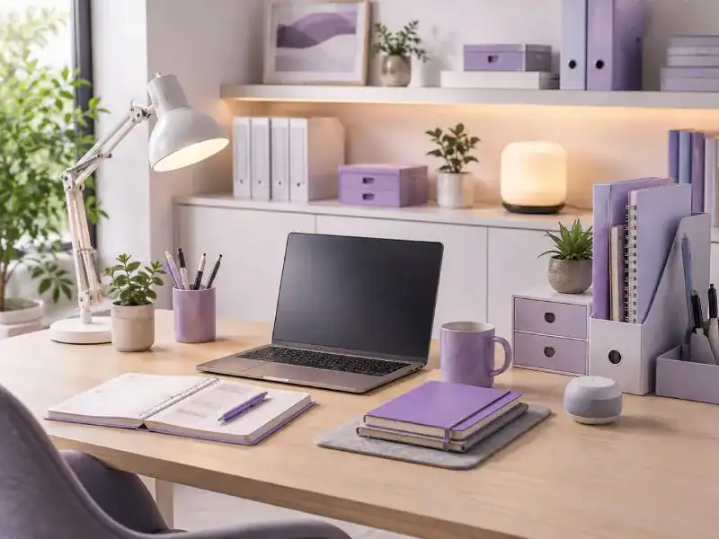 Bureau et accessoires de la rentrée scolaire