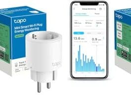 Capteur Wi-Fi pour monitoring énergétique, compatible avec smartphones, affichant des données en temps réel pour une gestion efficace de l'énergie.