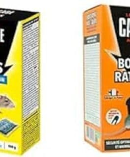 Boîte antiparasitaire Caussade pour souris et rats - contrôle efficace des nuisibles domestiques.