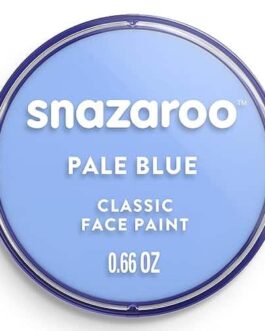 Pots de peinture face Snazaroo Pale Blue, couleur bleue claire, boîte ronde de 0.66 oz, maquillage artistique pour visage.